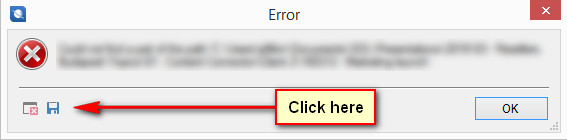 Error click details