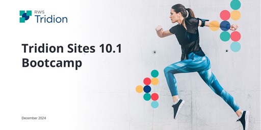 Tridion Sites 10.1 Bootcamps