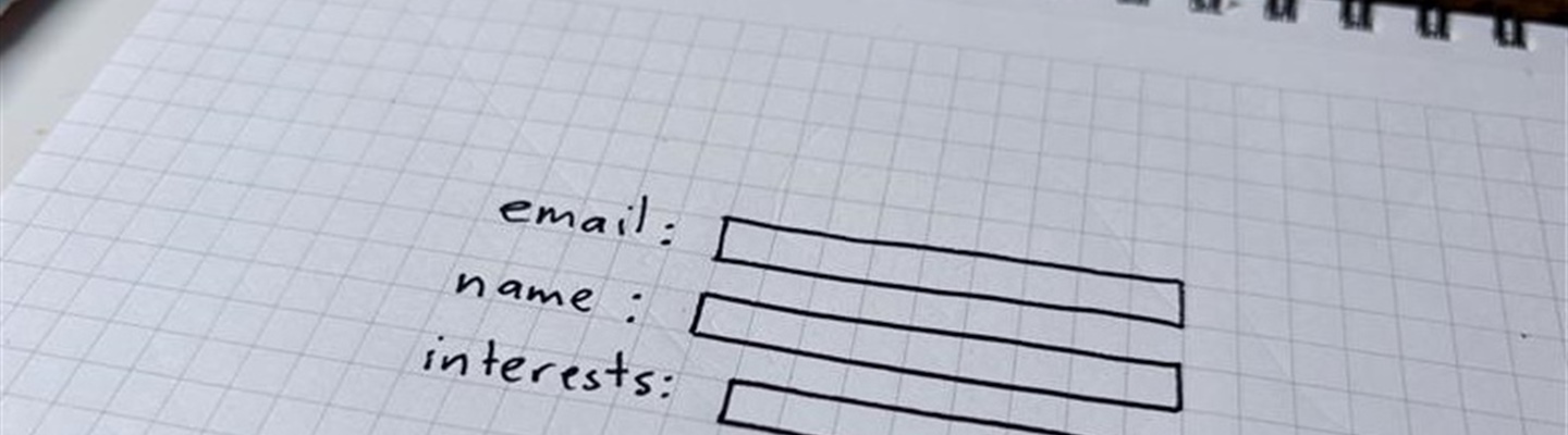 your custom web contact form might ask for email, name, and interests using fields from your CRM
