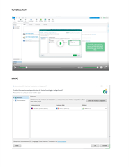 Screenshot of Trados Studio tutorial video showing the process to activate Generic NMT in the software.