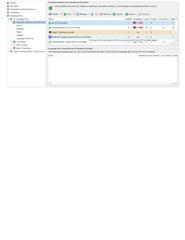 Trados Studio 2017 translation memory view with a segment selected but no context match displayed.