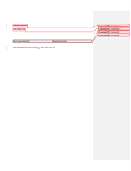 Screenshot of a Word document with a red error message indicating missing comments in the generated target file.