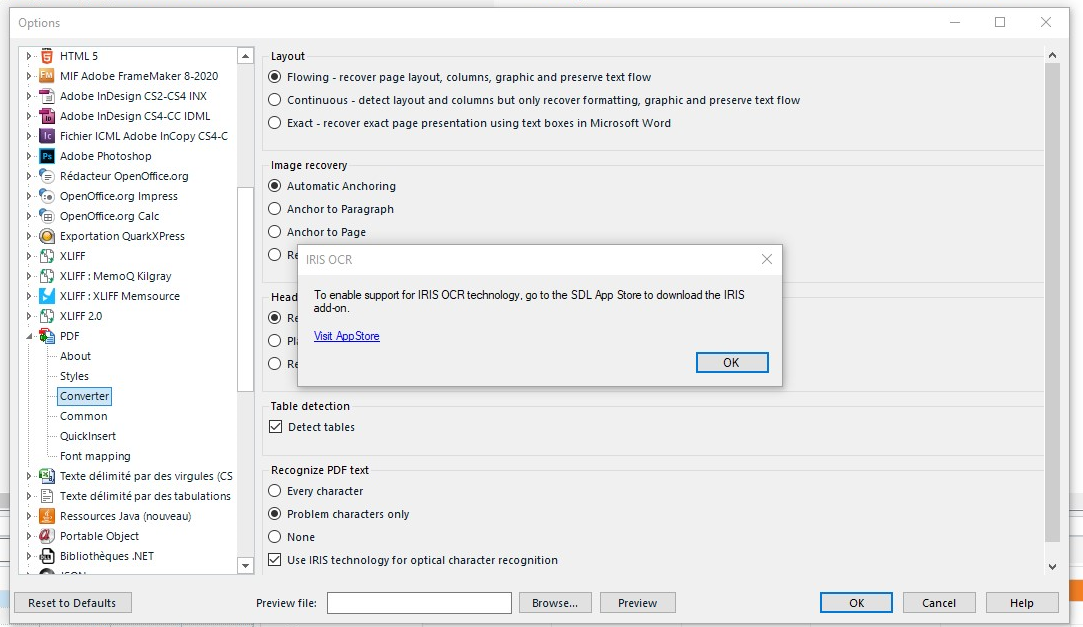 IRIS PDF OCR Support for Studio error message when opening Studio 2022 ...