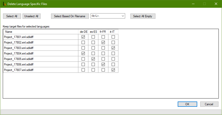 Screenshot showing the removed files using the additional plugin "Delete Language Specific Files"