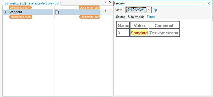 Screenshot showing a custom preview created using a stylesheet.