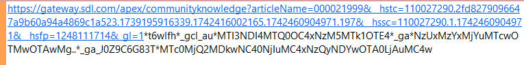 Screenshot of a URL with unnecessary parameters highlighted, suggesting they can be removed for simplification.