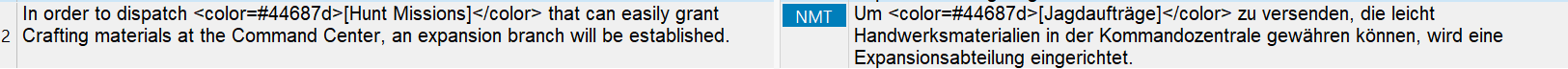 First screenshot showing text with HTML-like tags visible, indicating an issue with code not being processed correctly.