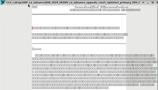 Screenshot of XPP 9.7 interface on Linux showing a display error where content should be, with multiple rows of rectangles instead of readable text or images.