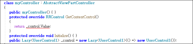 Screenshot of code with class myController showing a potential issue with UIControl type not matching the expected return type.