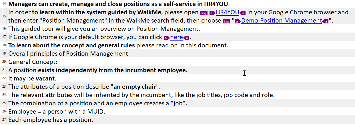 Screenshot of Trados Studio 2021 displaying correct segmentation with clear and organized text in the same Excel file.