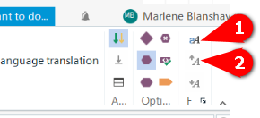 Screenshot showing Trados Studio interface with a red arrow pointing to the 'Activate' button in the toolbar.
