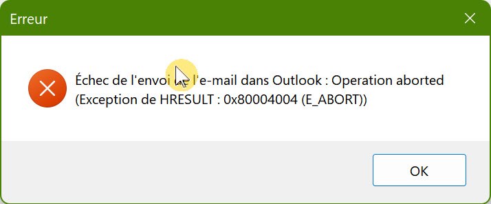 Windows Apps & features settings showing Microsoft Office with an error icon and a recent installation date.