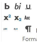 Screenshot showing Trados Studio 2021 SR2 ribbon with a 'bi' button instead of the expected 'i' button, indicating a potential error in the interface.