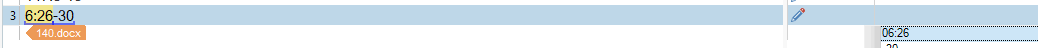 Screenshot showing Trados Studio interface with a time format mismatch error highlighted, source time 6:26-30 and target time 06:26.