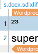 Trados Studio segment view showing '23' extracted without tags, adjacent to the segment number '1'.