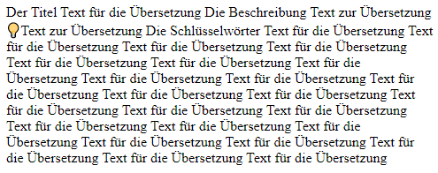 Text editor displaying continuous German text without clear segment separation, including repeated phrases and a question mark.