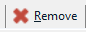 Close-up of the 'Remove' button in Trados Studio with a red error cross icon next to it.