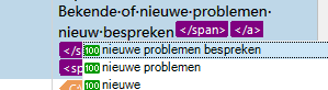 Close-up of Trados Studio interface with AutoSuggest dropdown displaying overlapping text suggestions, indicating a possible display issue.