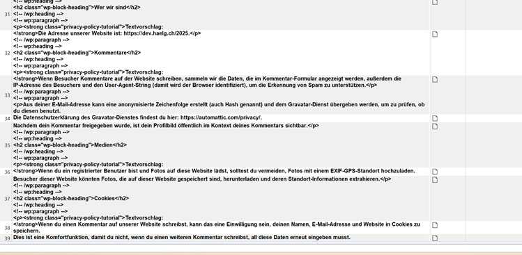 Screenshot of an XML file opened in an editing software, showing CDATA sections and HTML-like tags within the content.