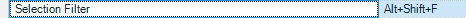 Screenshot showing the Selection Filter option with the shortcut Alt+Shift+F displayed on the right.