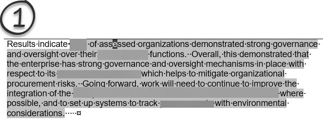 Screenshot of a Word document with a sentence partially obscured by a field-like object.