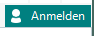 Screenshot showing the 'Sign in' button with a persona icon and the text 'Anmelden' in Trados Studio.