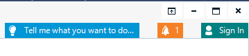 Trados Studio top right UI showing 'Sign In' button indicating user is not logged in.