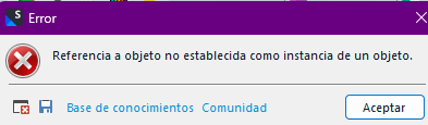 Error message in Trados Studio stating 'Object reference not set to an instance of an object'.