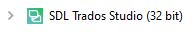Icon indicating SDL Trados Studio is a 32-bit program.