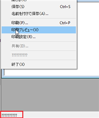 Close-up of Passolo Ideas software's status bar with strings appearing as question marks instead of the expected Japanese characters.
