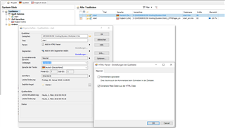 Screenshot of Trados Studio settings window with options for file type definitions and no visible errors or warnings.