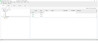 Screenshot of Trados Studio's Publication Manager interface with a map selected, showing an empty preview pane where the XML preview should be, indicating a similar issue as in XMetaL.