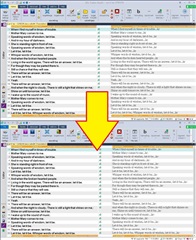 Screenshot of Trados Studio interface showing a folder selection process with sdlxliff files listed, and an arrow indicating the flow of action.