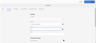 Trados Studio SDL Connector Cloud Services Configuration screen with Language, Root Path, and Site fields visible. Enable Preview option set to Enable.