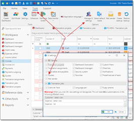 Trados Studio screenshot showing the 'Options' dialog box with red arrows pointing to 'AutoSave every' field and 'AutoSave files' checkbox indicating an error in settings.