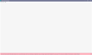 Error message in Trados Studio: 'An error has occurred. Information about the error has been sent to our developers. Application may no longer respond until closed. You can press Ctrl+C to copy more details to the system's clipboard.'