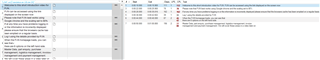 Trados Studio interface showing segmented subtitles with a full stop causing segment #1 and #2 to be split, despite being subtitle ID 1.