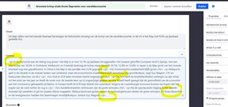 Screenshot of an email conversation in Trados Studio with highlighted text indicating issues with coding and tags in the target segment.