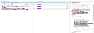 Preview mode in Idiom Desktop Workbench showing XML content rendered as HTML with visible tags and content.