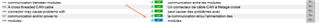 Screenshot of Trados Studio displaying two segments, one with a green checkmark indicating a confirmed translation and another with a red wavy underline suggesting an error.