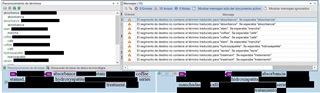Screenshot of Trados Studio showing terminology verification results with multiple false positive errors for terms despite correct usage.