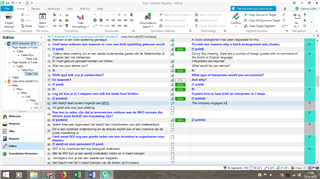 Trados Studio 2019 interface with a detached Translation Results window floating over the Editor workspace.