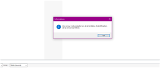 Error message in Trados Studio reading 'An error has occurred while trying to load the file. It is not a valid .sdlproj file.'