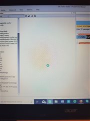 Screenshot of Trados Studio with a blank TermBase viewer window and a loading cursor indicating the program is frozen.