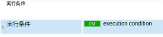 Trados Studio memory match display showing a 100% match for the Japanese term 'execution condition'.
