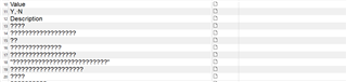 Screenshot of Trados Studio Editor view showing source segments with question marks instead of expected Russian text.