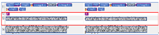 Screenshot of Trados Studio showing XML file with empty segments highlighted in red, indicating an error due to unexpected contents.