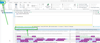 Screenshot of Trados Studio interface showing the original PDF converted to SDLXLIFF for translation.
