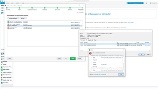 Trados Studio error message dialog box showing 'Failed to apply PerfectMatch' with details button for more information.