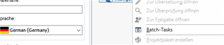 Trados Studio interface showing the translation mode greyed out and the review mode being called instead.